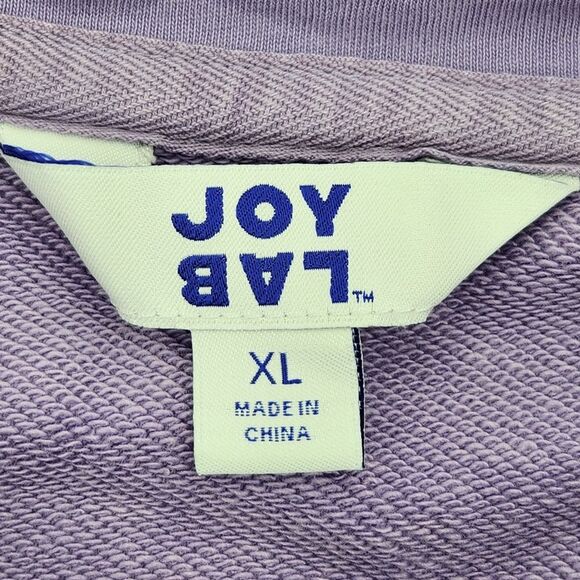 Joy Lab Lavender Mineral Wash Hoodie Sweatshirt Women Size XL Athleisure Dadcore - Picture 3 of 6